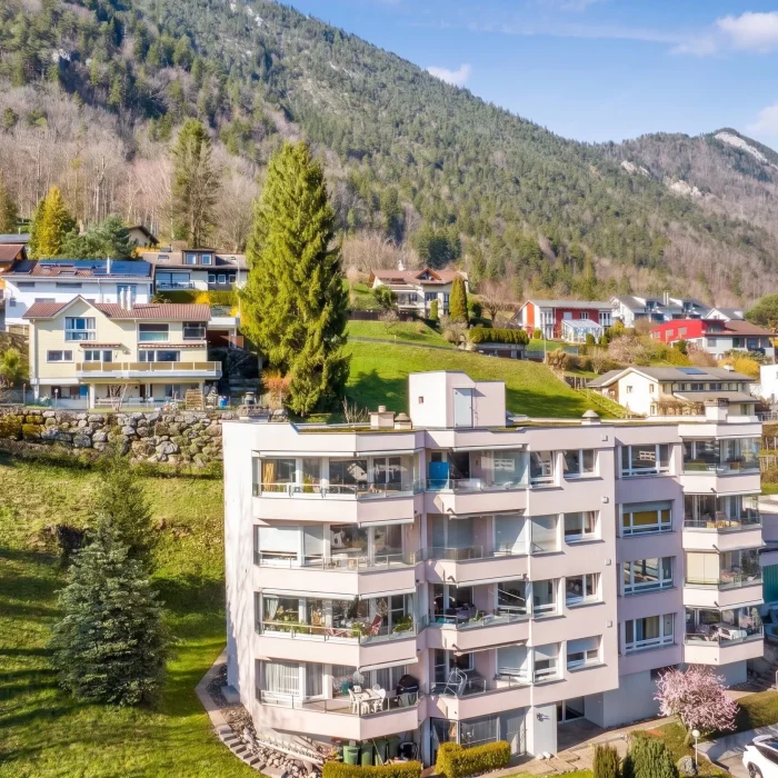 3.5 Zimmerwohnung mit Panoramaaussicht in Brunnen 3 Eigentumswohnung mit Aussicht und Wellness, Immobilie Brunnen, Wohnung mit Seesicht