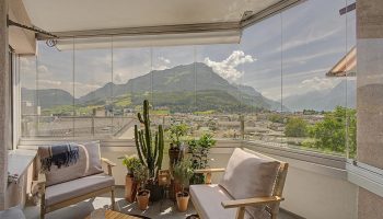 Eigentumswohnung mit Aussicht und Wellness, Immobilie Brunnen, Wohnung mit Seesicht